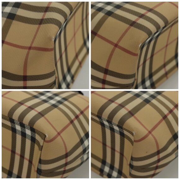 BURBERRY Nova Check Hand Bag PVC Beige Auth - Picture 16 of 16